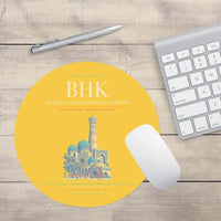 Thumbnail for Bukhara International Airport BHK Mouse-Pad Round - Yellow