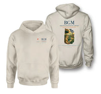 Thumbnail for Greater Binghamton Airport (BGM) design on khaki double-side hoodie