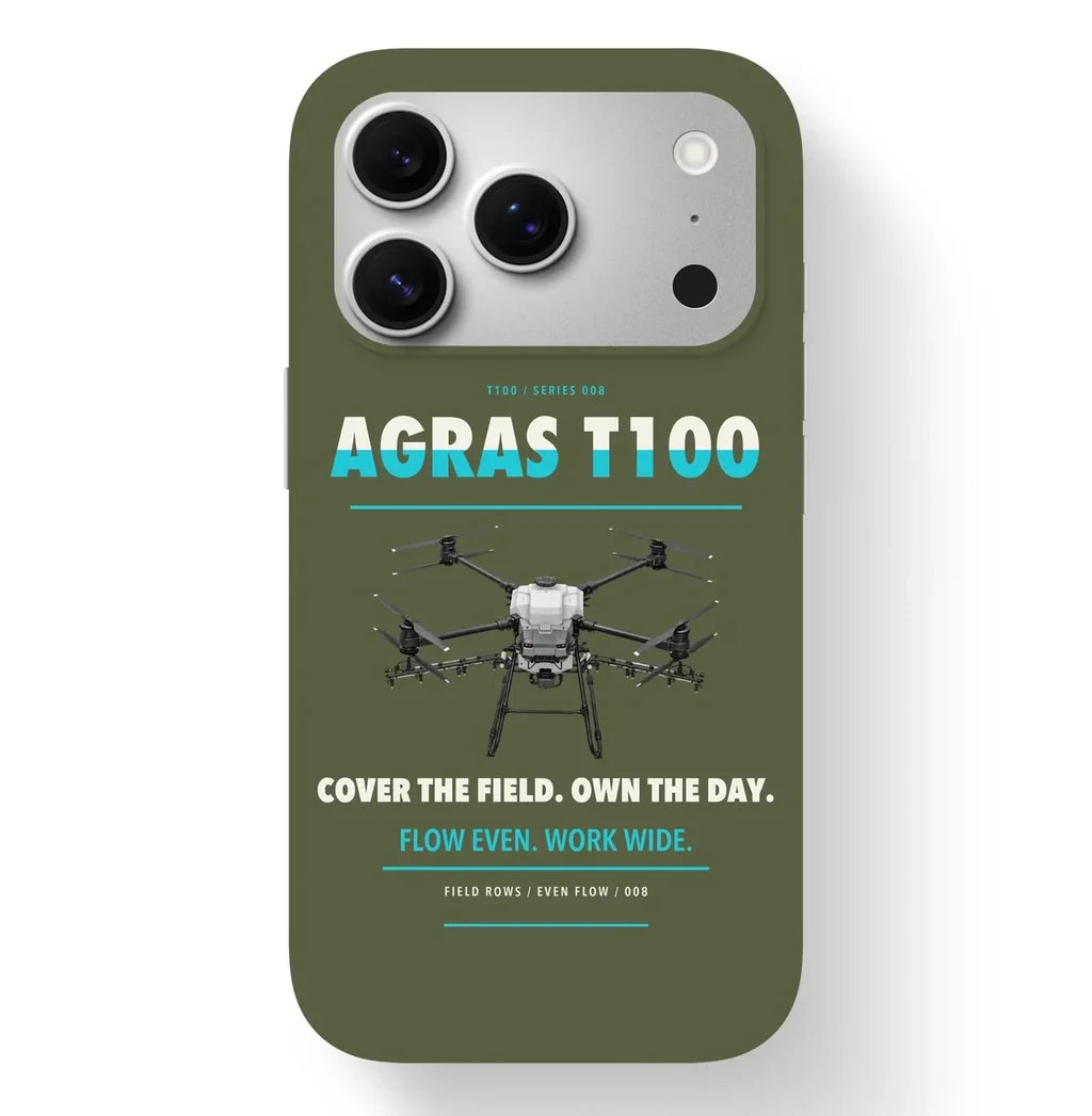 DJI Agras T100 Case design on green army iphone case