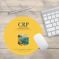 Thumbnail for Corpus Christi International Airport (CRP) design on yellow round mouse pad