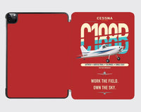 Thumbnail for Cessna A188B AgTruck design on red ipad tablet case
