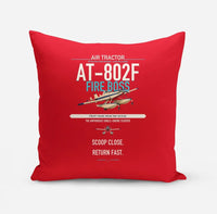 Thumbnail for Air Tractor AT-802F Fire Boss design on red pillow