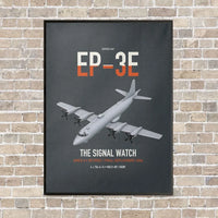 Thumbnail for EP-3E ARIES II vertical canvas print - framed - gray background