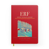 Thumbnail for Erfurt-Weimar Airport (ERF) design on red notebook