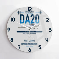 Thumbnail for Diamond DA20 design on light gray no frame wall clock