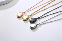 Thumbnail for Your Custom Design & Image & Logo & Text Design Can open droplet shaped pendant