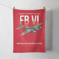 Thumbnail for de Havilland Mosquito FB VI design on red towel