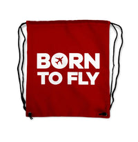 Thumbnail for Born to Fly Drawstring Bag - view 7