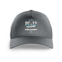 Thumbnail for Pilatus PC-12 PRO design on gray printed hat