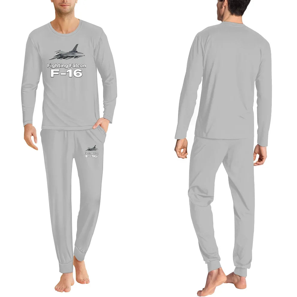 The Fighter Jet 16 men pajamas - Light Gray