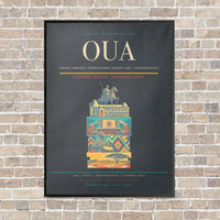 Thumbnail for Thomas Sankara International Airport OUA — Ouagadougou vertical canvas print - framed - gray background