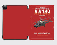 Thumbnail for Leonardo AW149 design on red ipad tablet case