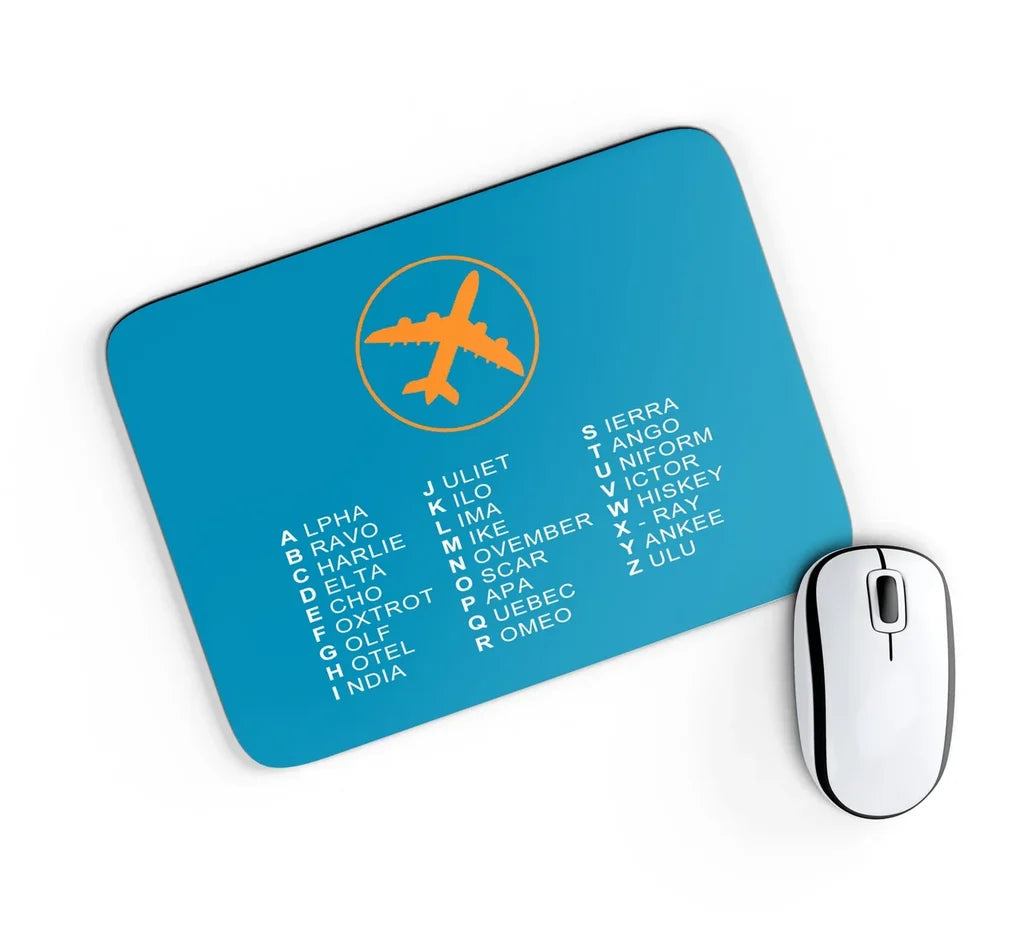 Aviation Alphabet Mouse Pad - view 7