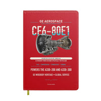Thumbnail for CF6-80E1 design on red notebook