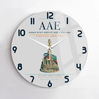 Thumbnail for Rabah Bitat Airport (AAE) design on light gray no frame wall clock