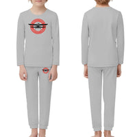 Thumbnail for Ready for Departure children pajamas - Light Gray