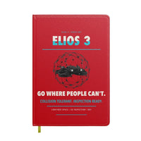 Thumbnail for Flyability Elios 3 design on red notebook