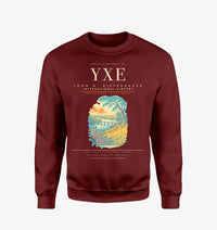 Thumbnail for Saskatoon John G. Diefenbaker International Airport YXE Sweatshirt - Wine Red