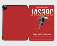Thumbnail for Saab JAS 39C Gripen design on red ipad tablet case