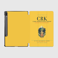 Thumbnail for Clark International Airport (CRK) design on yellow samsung tablet tablet case