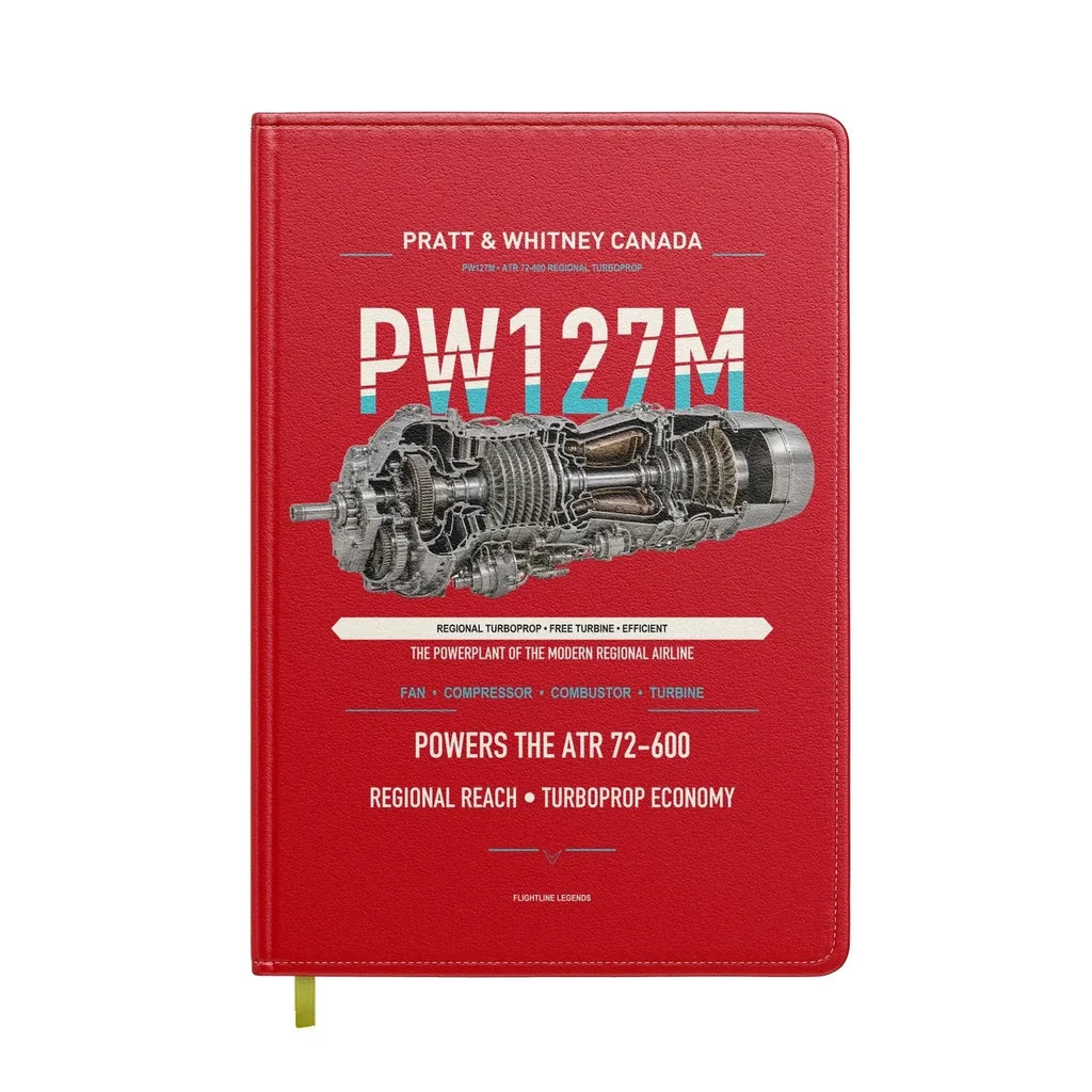 PW127M design on red notebook
