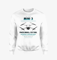 Thumbnail for DJI Mini 3 design on white sweatshirt