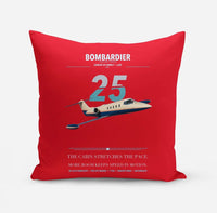 Thumbnail for Bombardier Learjet 25 design on red pillow