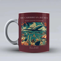 Thumbnail for VINTAGE G4122 - The Caribbean Jet Run - Ceramic Mug design on darkred