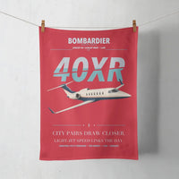 Thumbnail for Bombardier Learjet 40XR design on red towel