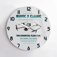 Thumbnail for DJI Mavic 3 Classic design on light gray no frame wall clock