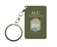Thumbnail for Houari Boumediene Airport ALG Key Chain design on green army key chain