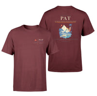 Thumbnail for Jay Prakash Narayan International Airport (PAT) design printed on dark red double-side t-shirt