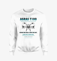 Thumbnail for DJI Agras T100 design on white sweatshirt