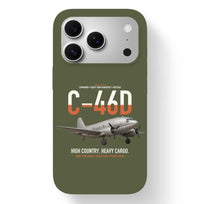 Thumbnail for C-46D Commando design on green army magsafe iphone case, for iPhone 17 Pro