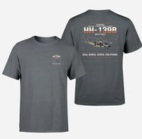Thumbnail for Leonardo HH-139B design on gray t-shirt, double-side print