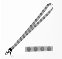 Thumbnail for Aviation Finger Print lanyard - light gray