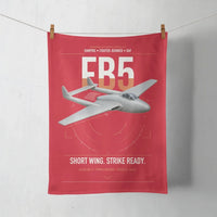 Thumbnail for de Havilland Vampire FB5 design on red towel