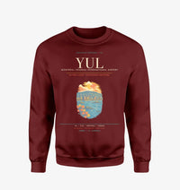 Thumbnail for MontrealTrudeau International Airport YUL Sweatshirt - Wine Red