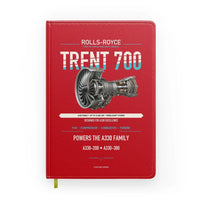 Thumbnail for TRENT 700 design on red notebook