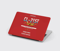 Thumbnail for Canadair CL-215T design on red MacBook case