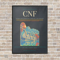Thumbnail for Tancredo Neves International Airport CNF — Belo Horizonte vertical canvas print - framed - gray background