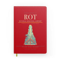 Thumbnail for Rotorua Regional Airport (ROT) design on red notebook