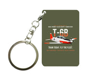 Thumbnail for T-6B TEXAN II Key Chain design on green army key chain