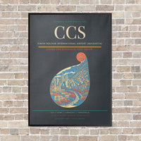Thumbnail for Simon Bolivar International Airport (Maiquetia) CCS - Canvas Framed - Gray
