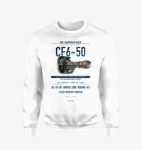 Thumbnail for CF6-50 design on white sweatshirt