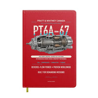 Thumbnail for PT6A-67 design on red notebook