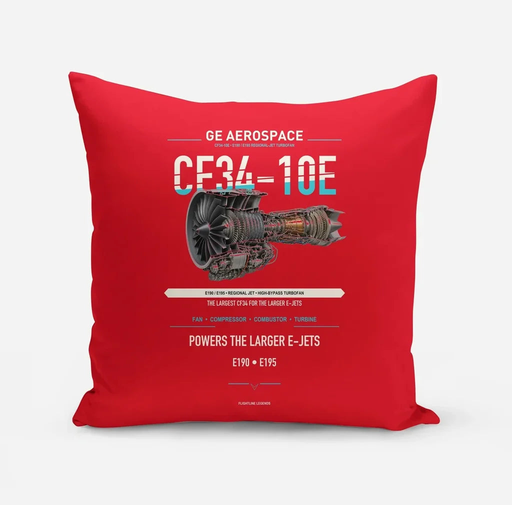 CF34-10E design on red pillow