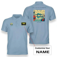 Thumbnail for VINTAGE G4333 - The Salt Flat Mirror - Double-Side Polo T-Shirt design on lightblue+name