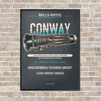 Thumbnail for CONWAY vertical canvas print - framed - gray background