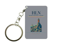 Thumbnail for Helena Regional Airport (HLN) design on gray key chain